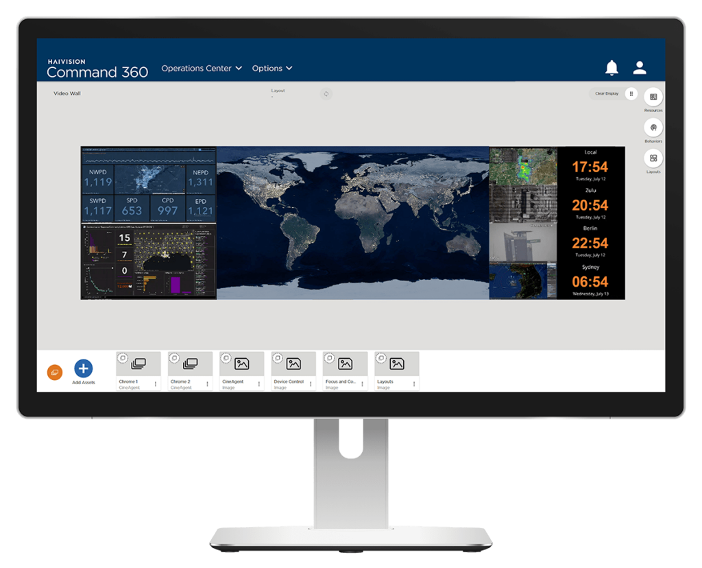Haivision Command 360 Video Wall Software