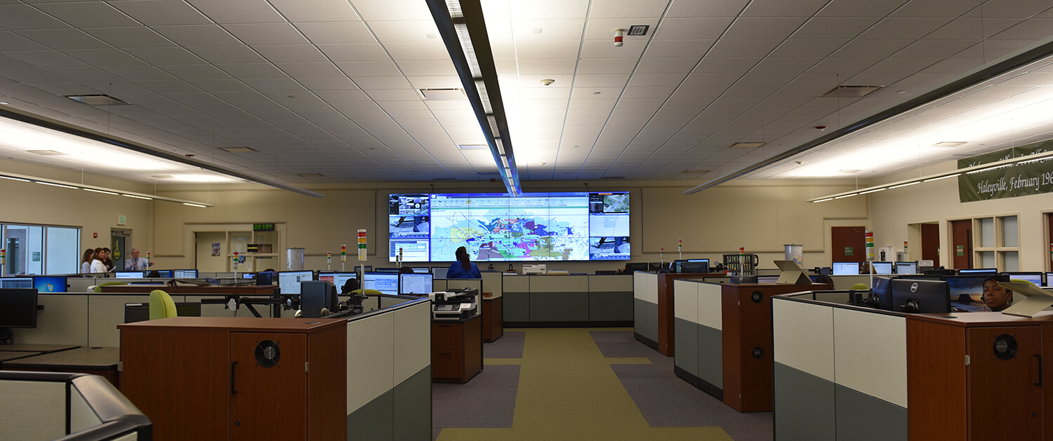 Montgomery 911 Call Center Video Wall