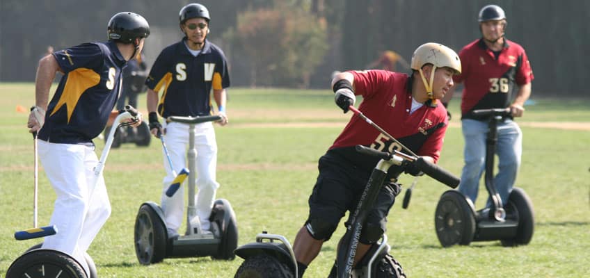 A Segway Polo match is streamed thanks to remote production